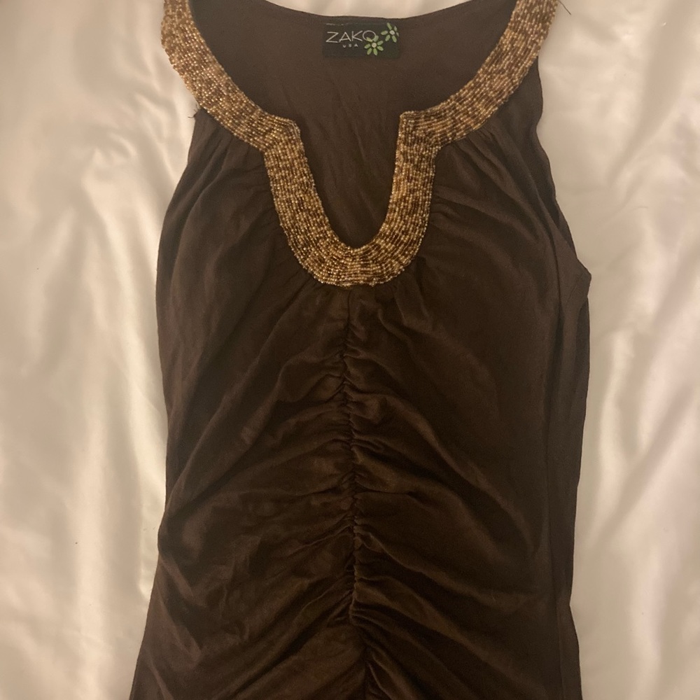 Brown blouse